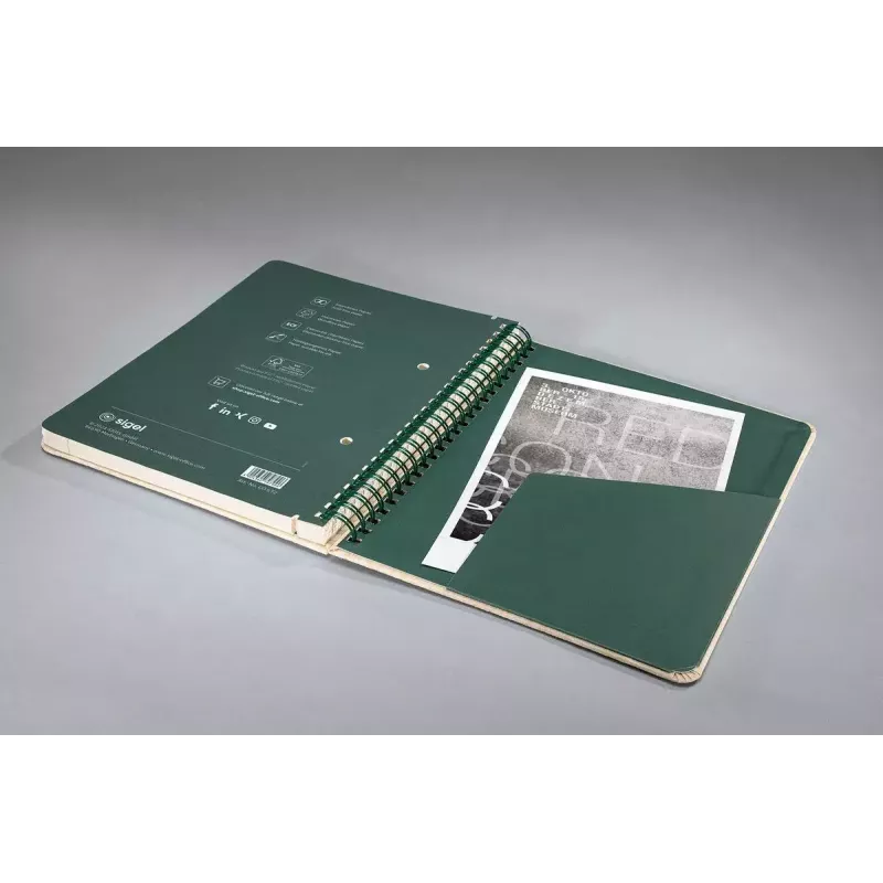 Writing Notebook Sigel Conceptum A5 160 Sheets Bamboo Beige