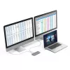 Hama 00200133 laptop dock/port replicator USB 3.2 Gen 1 (3.1 Gen 1) Type-C Silver, White