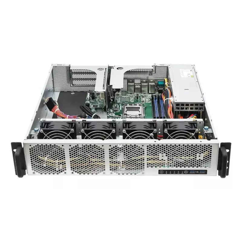 Server barebone ASRock 2U1G-B650 rack 2U, AMD B650 chipset, LGA 1718, 2×2.5 inch bays, 1000W PSU, DDR5, Aspeed AST2600, 5×USB-A, Gigabit Ethernet