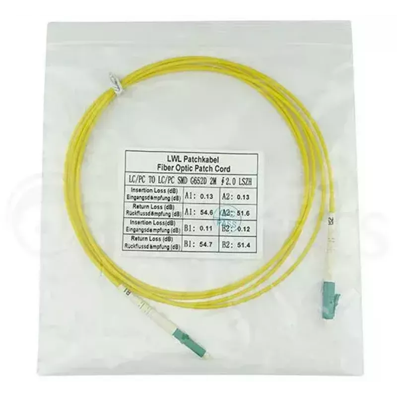 BlueOptics SFP2121BU2MM InfiniBand fibre optic cable 2 m LC Yellow