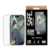 Screen protector PanzerGlass SAFE. by for iPhone 17 Pro — Ultra-wide PET film with black frame, dry application, scratch and shock resistant
