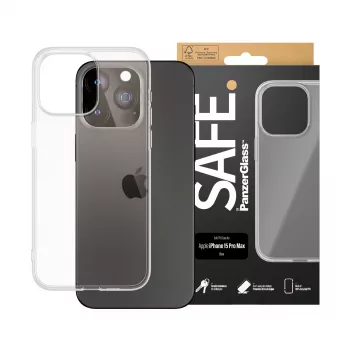 PanzerGlass SAFE. by ® TPU Case Transparent iPhone 15 Pro Max