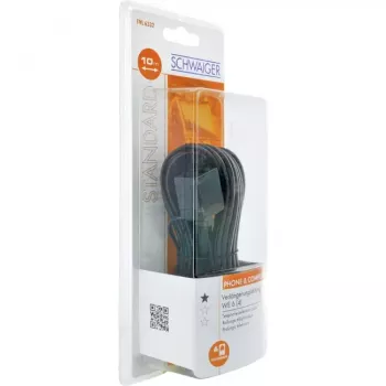 Network Cable Schwaiger 10m RJ-11 - RJ-11 Black
