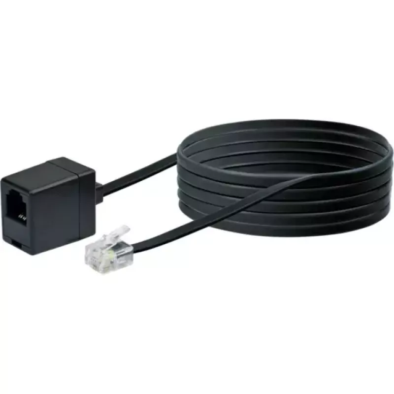 Network Cable Schwaiger 10m RJ-11 - RJ-11 Black