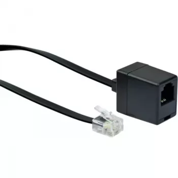 Network Cable Schwaiger 10m RJ-11 - RJ-11 Black