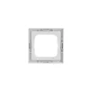 Electrical switch cover plate Busch-Jaeger 1721-884K, screwless, white, thermoplastic, 80 × 80 × 11 mm