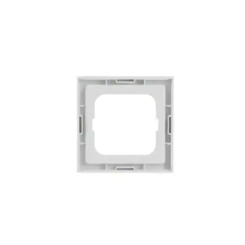 Electrical switch cover plate Busch-Jaeger 1721-884K, screwless, white, thermoplastic, 80 × 80 × 11 mm