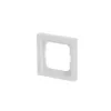 Electrical switch cover plate Busch-Jaeger 1721-884K, screwless, white, thermoplastic, 80 × 80 × 11 mm