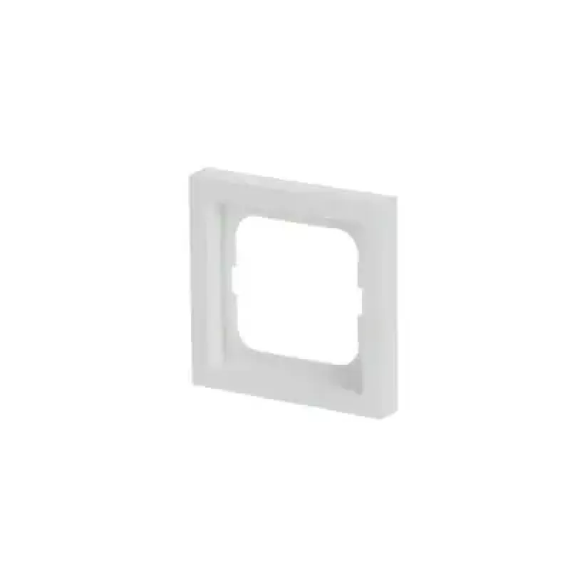 Electrical switch cover plate Busch-Jaeger 1721-884K, screwless, white, thermoplastic, 80 × 80 × 11 mm