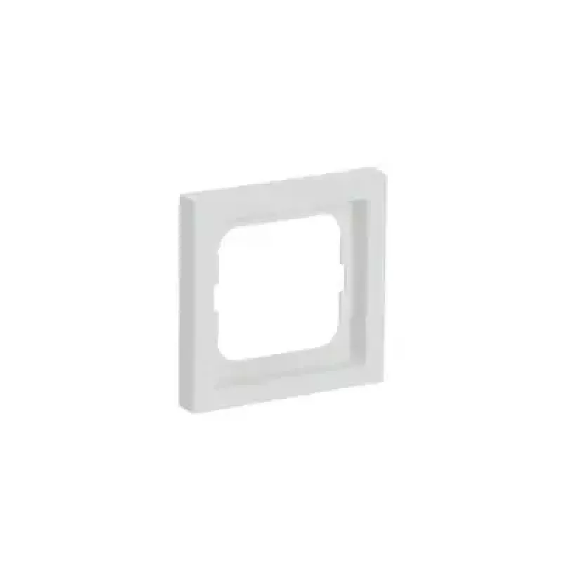 Electrical switch cover plate Busch-Jaeger 1721-884K, screwless, white, thermoplastic, 80 × 80 × 11 mm