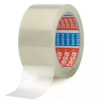 TESA 64014 Transparent Polyethylene Tape 66m 50mm Bundling Fastening