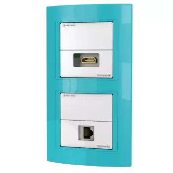 Socket outlet RJ-45 + HDMI Kindermann 7456 000 543