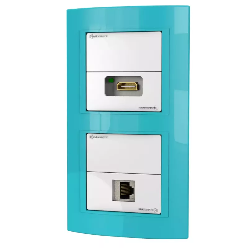 Socket outlet RJ-45 + HDMI Kindermann 7456 000 543