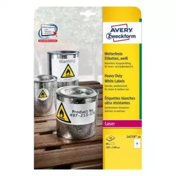 Self-adhesive printer label Avery L4719-20