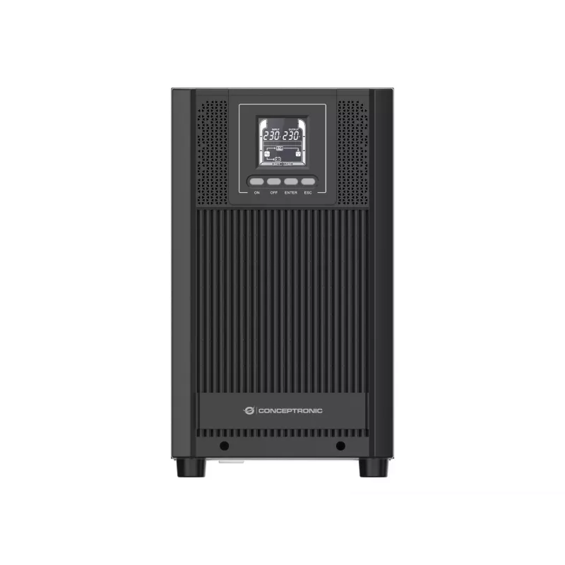 Conceptronic ZEUS52E3K 3000VA 2700W Online Tower UPS, IEC, Double-conversion (Online), 3 kVA, 2700 W, Sine, 220 V, 240 V
