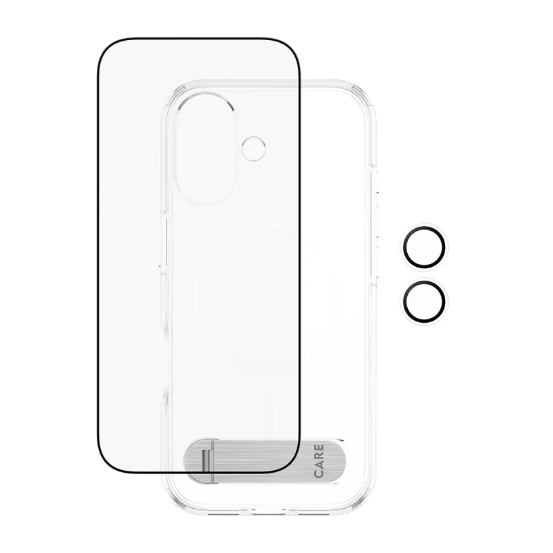 Protective case PanzerGlass CARE Feature Kick 3w1 for iPhone 17 with built-in screen glass and camera lens protection