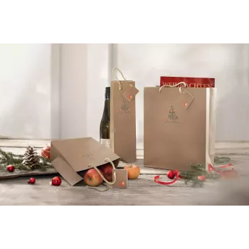 Gift wrap bag Sigel GT041 Brown 170x90x230 mm