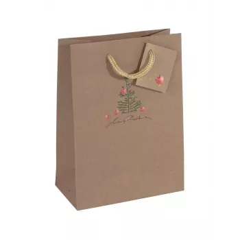Gift wrap bag Sigel GT041 Brown 170x90x230 mm