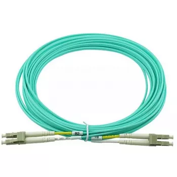 Fibre optic cable BlueOptics AJ833A 0.5 m LC OM3 Aqua