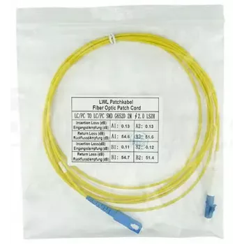 Fibre optic cable BlueOptics SFP2122BU20MK LC SC G.657.A1 20 m Yellow