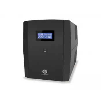 Conceptronic ZEUS 2200VA 1320W UPS, IEC + schuko socket, Line-Interactive, 2.2 kVA, 1320 W, 220 V, 240 V, 220 V