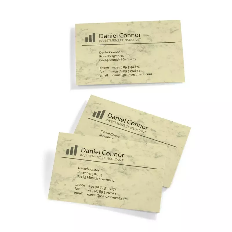 Business Card Sigel DP744 Laser/Inkjet Beige 100 pc(s)