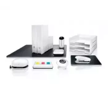 Desk Pad Sigel eyestyle Leather Black White