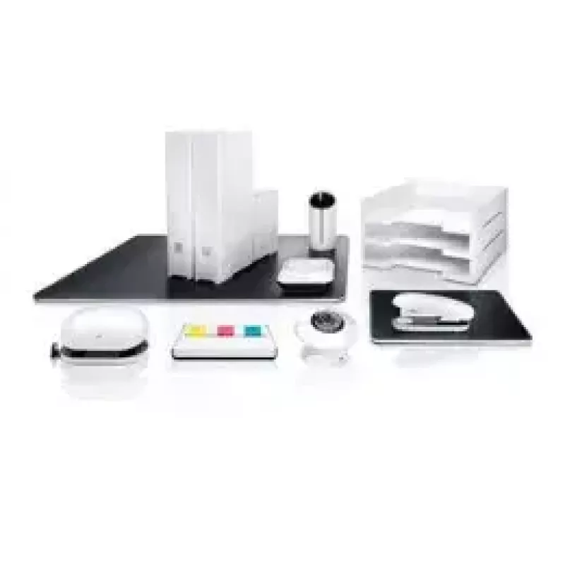 Desk Pad Sigel eyestyle Leather Black White