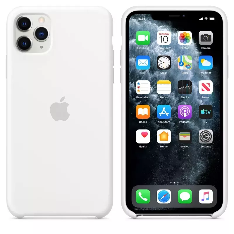 Silicone Case for Apple iPhone 11 Pro Max — Silicone, White, fits 6.5 inch