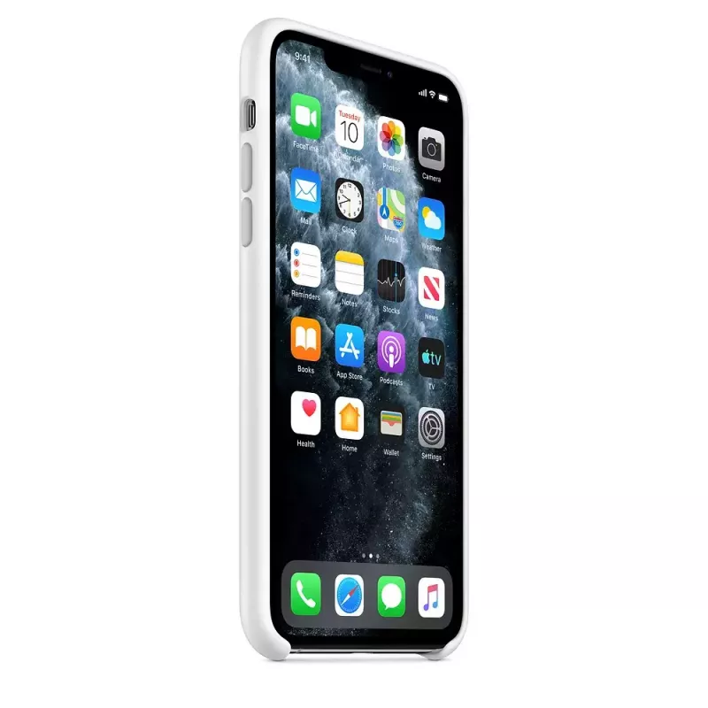 Silicone Case for Apple iPhone 11 Pro Max — Silicone, White, fits 6.5 inch