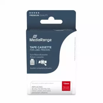 Printer Ribbon MediaRange MRBTZ435 White 1.2 cm x 8 m