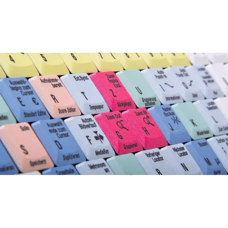 Keyboard Logickeyboard LKB-CBASE-AJPU-DE Office USB QWERTZ German Multicolour