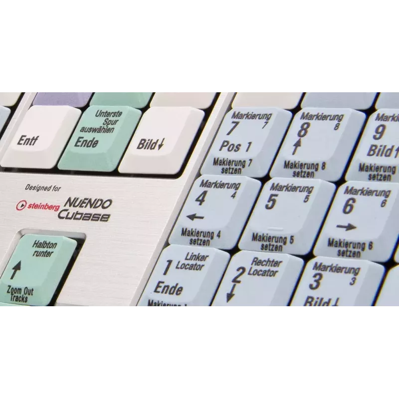Keyboard Logickeyboard LKB-CBASE-AJPU-DE Office USB QWERTZ German Multicolour
