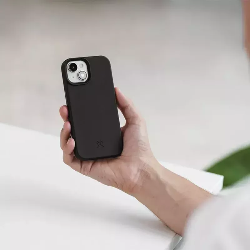 Woodcessories Bio Case mobile phone case Cover Black for iPhone 15 Plus