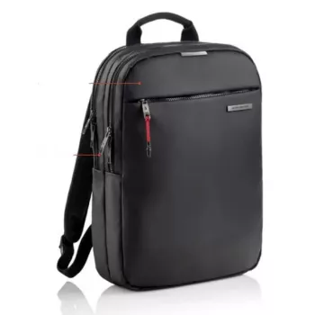 MIQUELRIUS City backpack MR16982 — Black polyester daypack