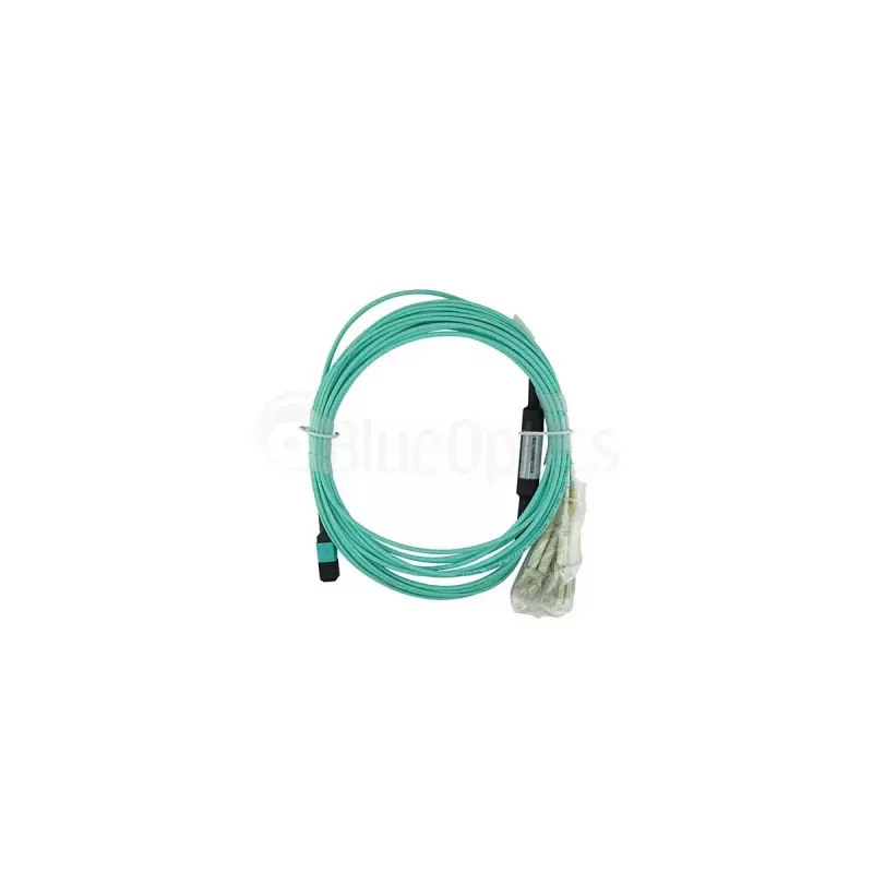 BlueOptics CBL-MTP12-4LC-OM3-1M-BO InfiniBand fibre optic cable MTP 4x LC/LC Aqua 1m
