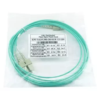 BlueOptics SFP3232EU0.5MK InfiniBand fibre optic cable 0.5 m 2x SC Aqua