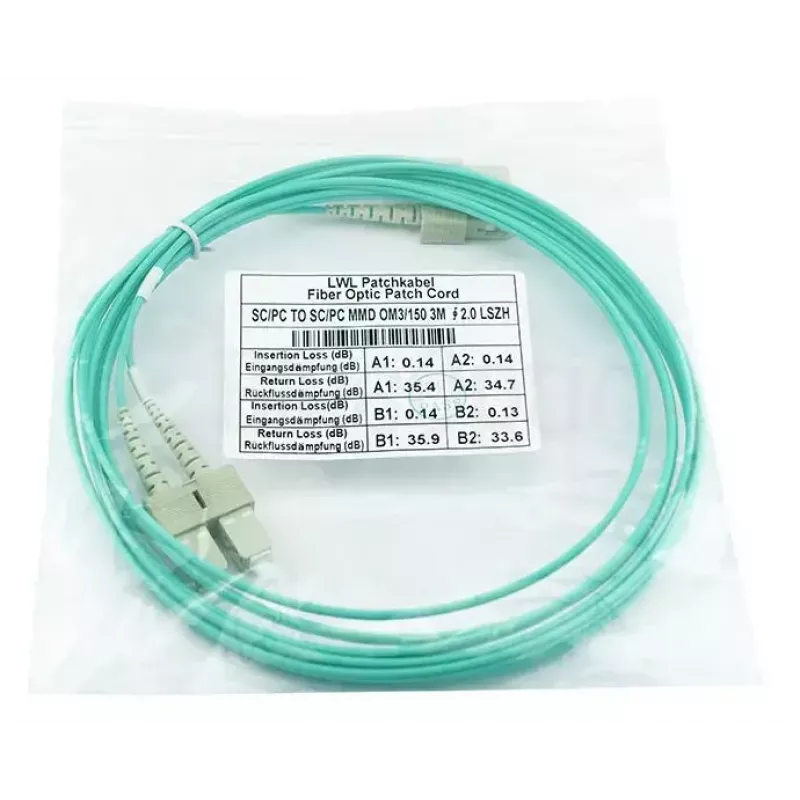BlueOptics SFP3232EU0.5MK InfiniBand fibre optic cable 0.5 m 2x SC Aqua