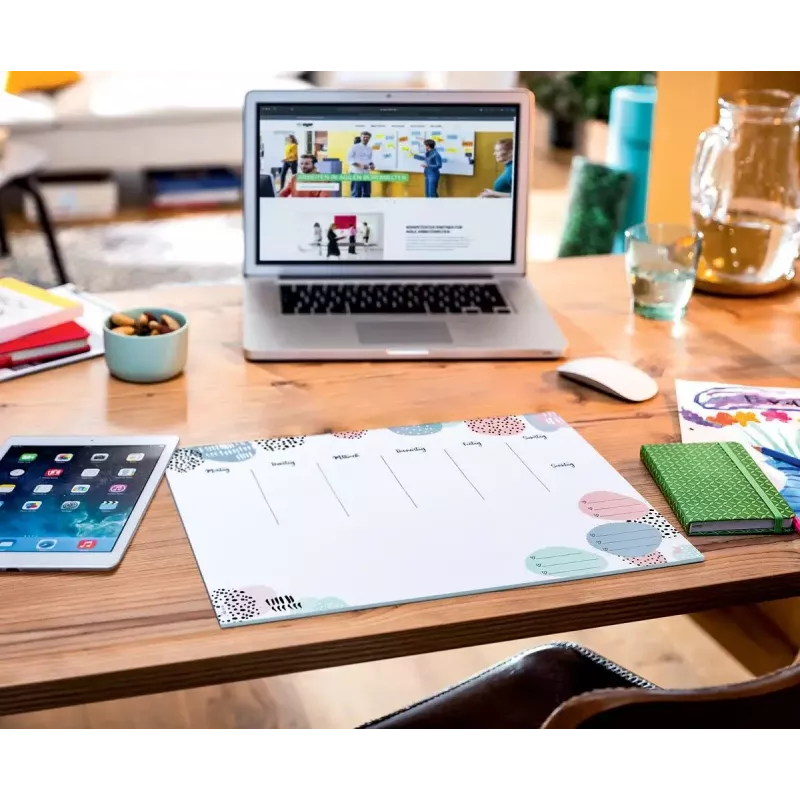 Desk Pad Sigel JS101 Paper Green Grey Pink White 420x297mm
