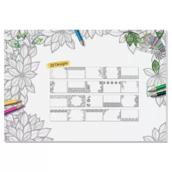 Desk pad Sigel HO580, paper surface, black/white, 595×410 mm, 3 mm