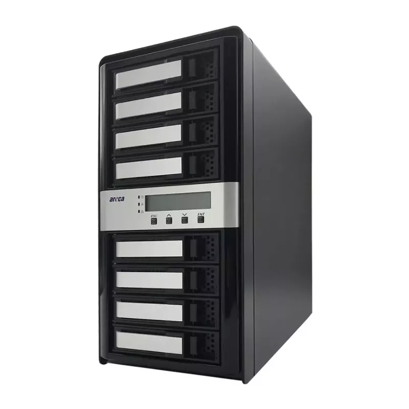 Tower NAS Areca ARC-8050T3U-8 Storage Server ROC 2GB DDR3 Black
