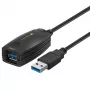 Techly SuperSpeed USB3.0 Active Extension Cable 5m Black ICUR3050