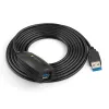 Techly SuperSpeed USB3.0 Active Extension Cable 5m Black ICUR3050