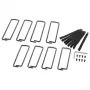 APC NetShelter Cable Management, Vertical Cable Manager, Rings, for NetShelter 750 and 800mm W Enclosures, Set of 8, 76 x 19 x 203 mm