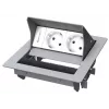 Outlet box Kindermann CablePort standard² Type F Grey White