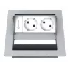 Outlet box Kindermann CablePort standard² Type F Grey White