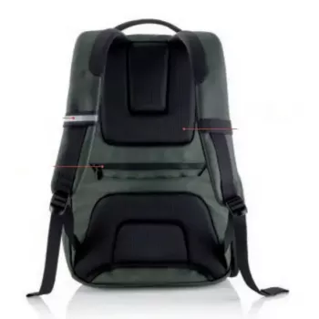 City backpack MIQUELRIUS MR16981 — Green polyester, 22 L, city style