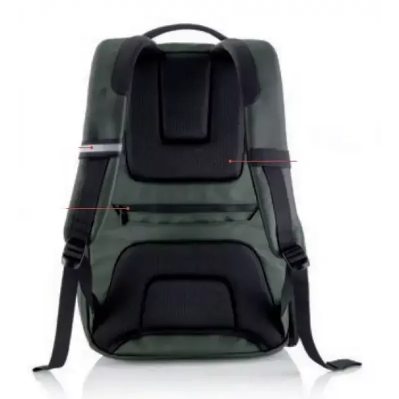 City backpack MIQUELRIUS MR16981 — Green polyester, 22 L, city style
