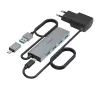 Hama 00200138 interface hub USB 3.2 Gen 1 (3.1 Gen 1) Type-A + Type-C 5000 Mbit/s Anthracite, Grey