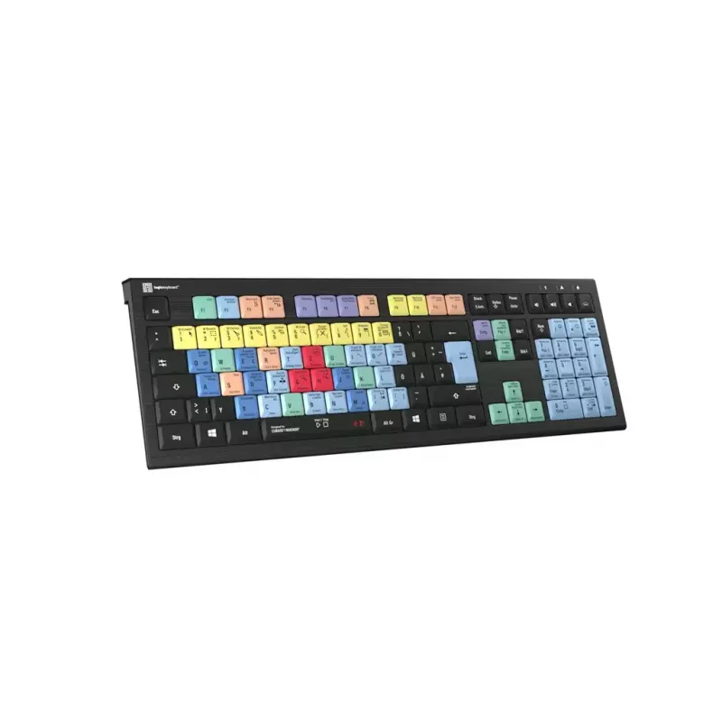 Keyboard Logickeyboard LKB-CBASE-A2PC-DE Universal USB QWERTZ German Black